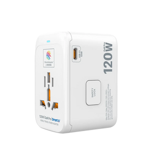 1WorldAdapter™ PD120W GaN Pro™ with 4 x USB-C PD3.2 & USB-A QC4+ PPS Fast Charging Microdia