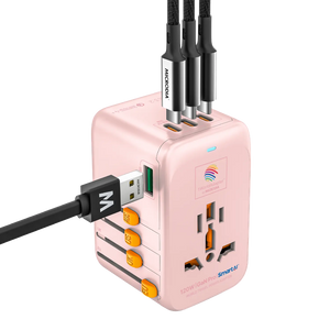 1WorldAdapter™ PD120W GaN Pro™ with 4 x USB-C PD3.2 & USB-A QC4+ PPS Fast Charging Microdia