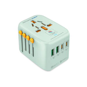 1WorldAdapter™ PD20W GaN Pro™ with 2 x USB-C PD3.2 & 2x USB-A QC4+ PPS Fast Charging Microdia