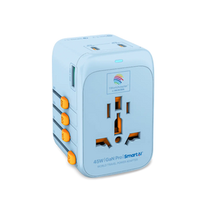 1WorldAdapter™ PD45W GaN Pro™ with 3 x USB-C PD3.2 & USB-A QC4+ PPS Fast Charging Microdia