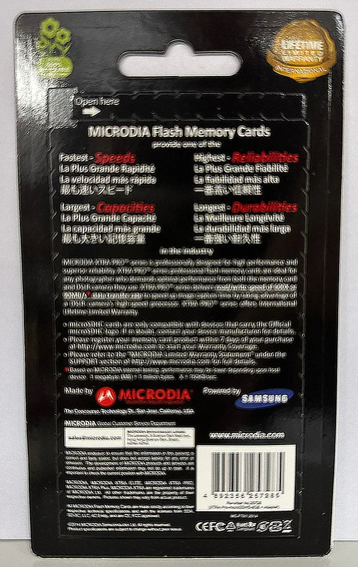 MICRODIA XTRA PRO, Micro SDHC UHS-1 Card, 8GB + Adapter MICRODIA