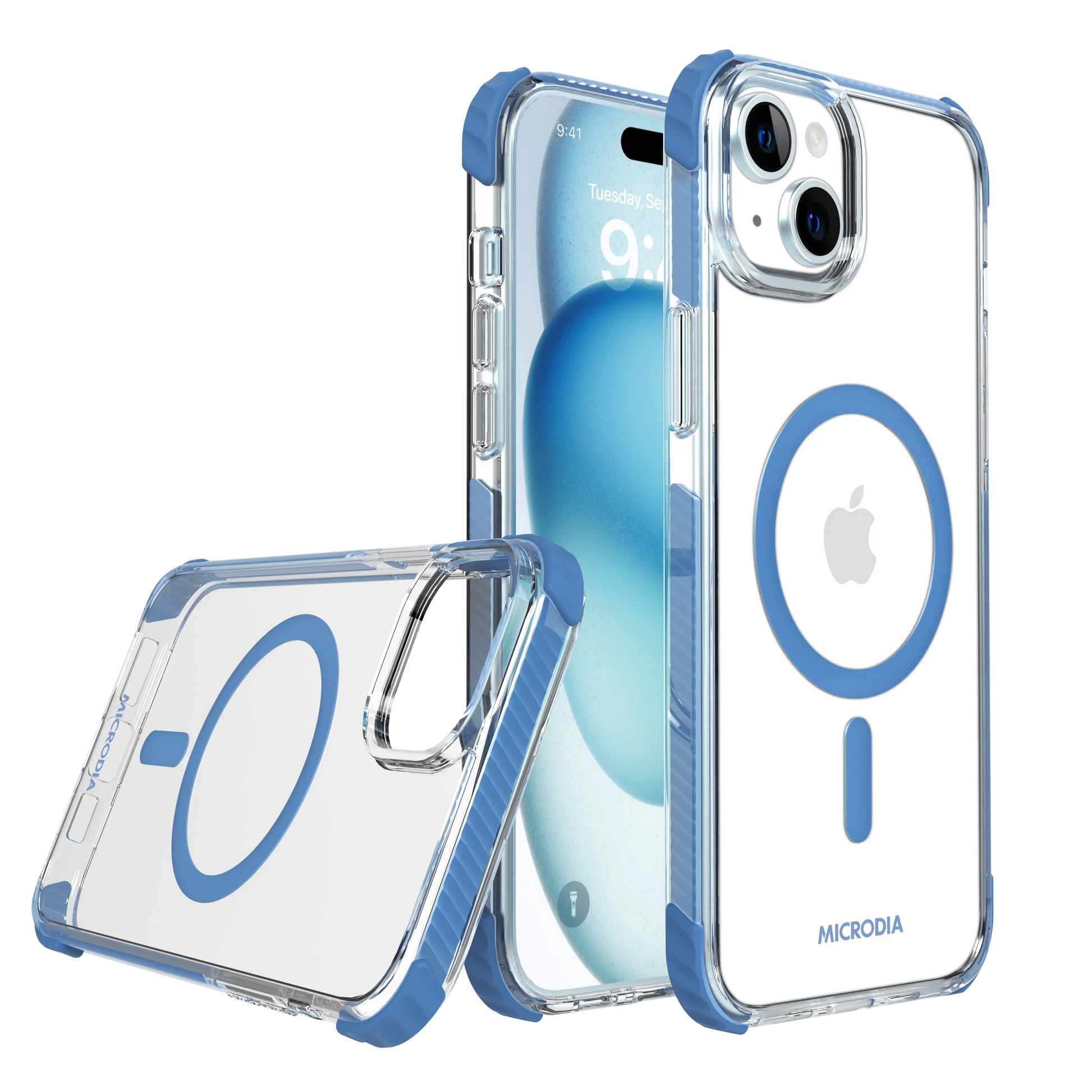 CRYSTAL GEAR Blue iPhone Case Microdia