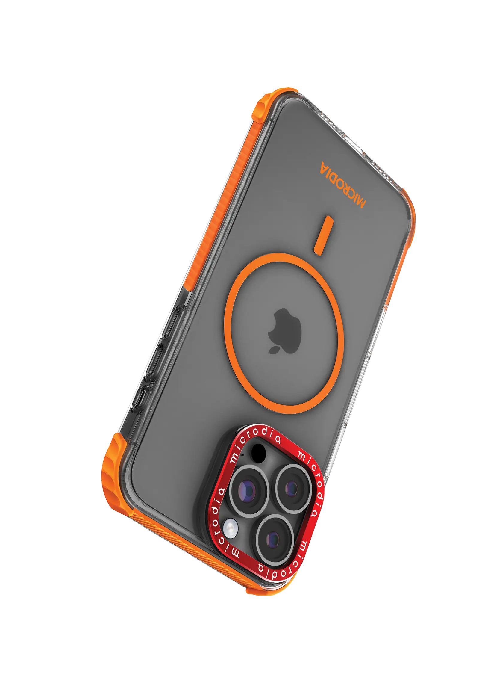 CRYSTAL GEAR Orange iPhone 16 Pro & Pro Max Case Microdia