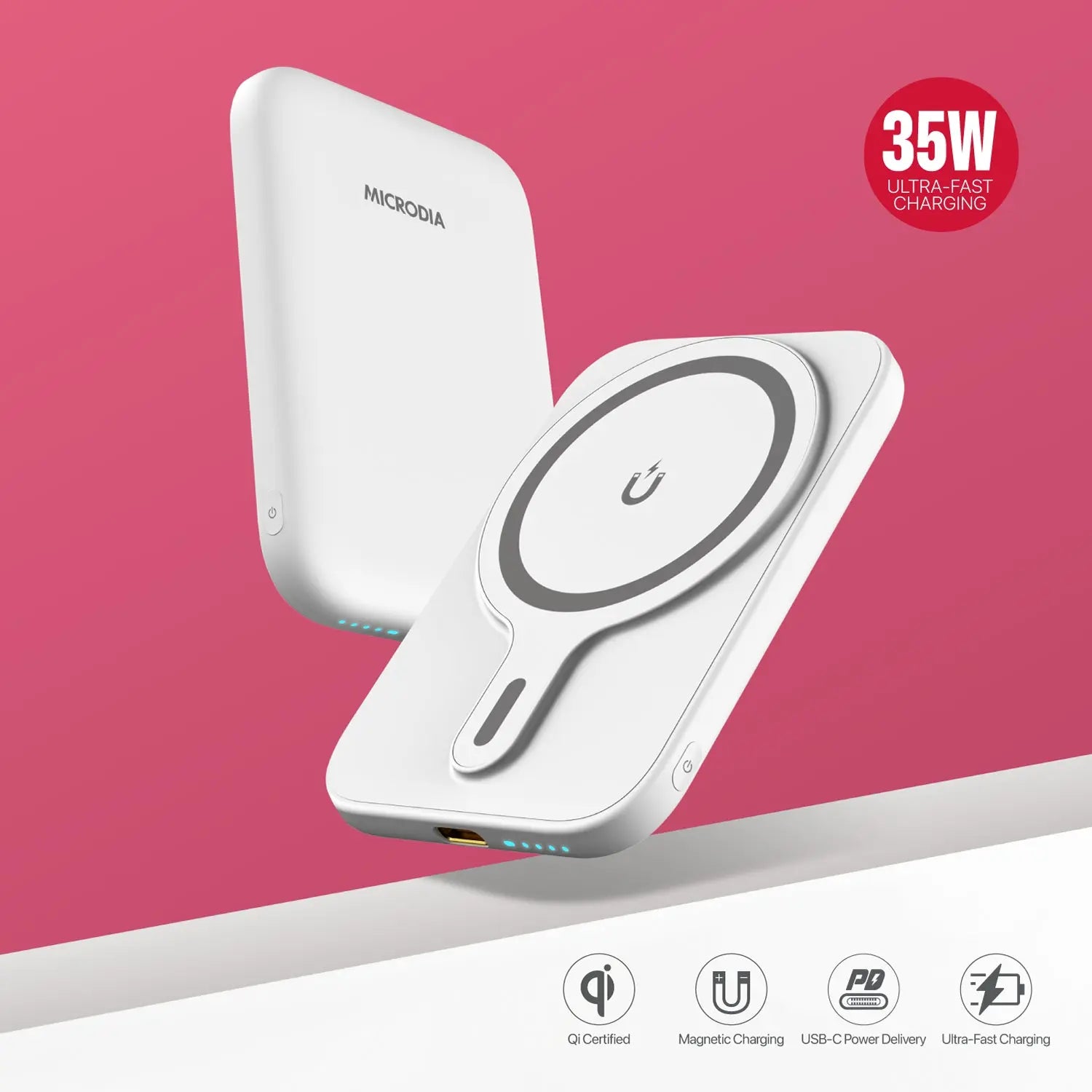 SNAPPower™ Anchor Magnetic Wireless Power Bank 5000mAh.