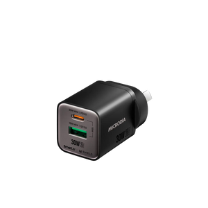 SMARTCube™ Nano 30W GaN Pro Wall Charger,Dual-Port, USB-C PD3.0 + USB-A QC3.0 Microdia