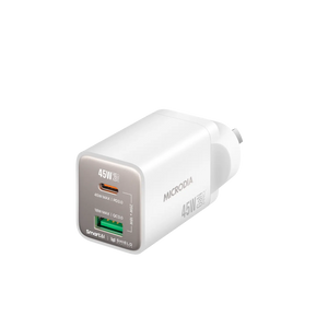 SMARTCube™ Nano 45W GaN Pro Wall Charger,Dual-Port, USB-C PD3.0 + USB-A QC3.0 Microdia