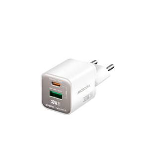 SMARTCube™ Nano 30W GaN Pro Wall Charger,Dual-Port, USB-C PD3.0 + USB-A QC3.0 Microdia