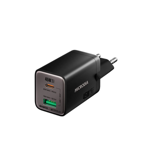 SMARTCube™ Nano 45W GaN Pro Wall Charger,Dual-Port, USB-C PD3.0 + USB-A QC3.0 Microdia