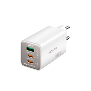 SMARTCube™ Nano 65W GaN Pro Wall Charger, 3-Port, USB-C PD3.0 + USB-A QC3.0 Microdia