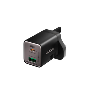 SMARTCube™ Nano 35W GaN Pro Wall Charger,Dual-Port, USB-C PD3.0 + USB-A QC3.0 Microdia