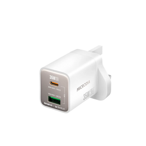 SMARTCube™ Nano 35W GaN Pro Wall Charger,Dual-Port, USB-C PD3.0 + USB-A QC3.0 Microdia