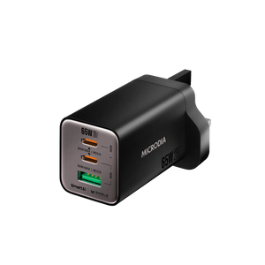 SMARTCube™ Nano 65W GaN Pro Wall Charger, 3-Port, USB-C PD3.0 + USB-A QC3.0 Microdia