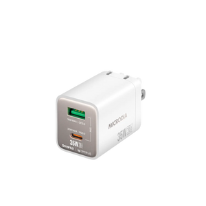 SMARTCube™ Nano 35W GaN Pro Wall Charger,Dual-Port, USB-C PD3.0 + USB-A QC3.0 Microdia