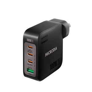 SMARTCube™ Nano 100W GaN Pro Wall Charger, 4-Port, USB-C PD3.0 + USB-A QC3.0 Microdia