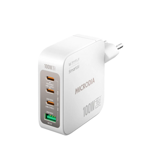 SMARTCube™ Nano 100W GaN Pro Wall Charger, 4-Port, USB-C PD3.0 + USB-A QC3.0 Microdia