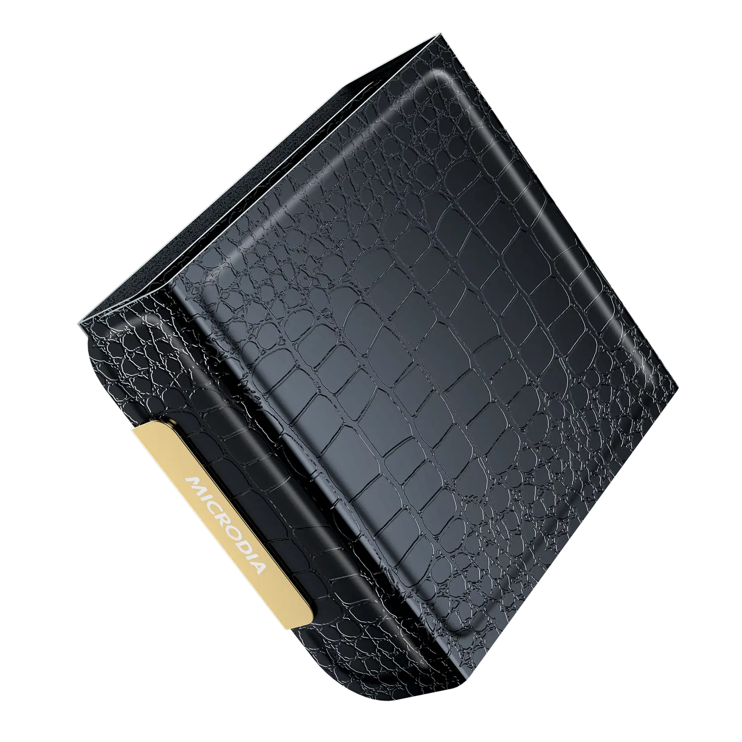 SNAPPAD™ Visi-TRIO Crocodile Birkin,  23W 4-in-1 Portable Foldable Wireless Charging Pad Microdia